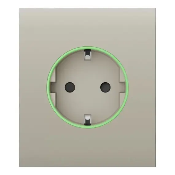 AJAX SYSTEMS Ajax CenterCover (smart) előlap Outlet (type F) intelligens aljzathoz, elefántcsont